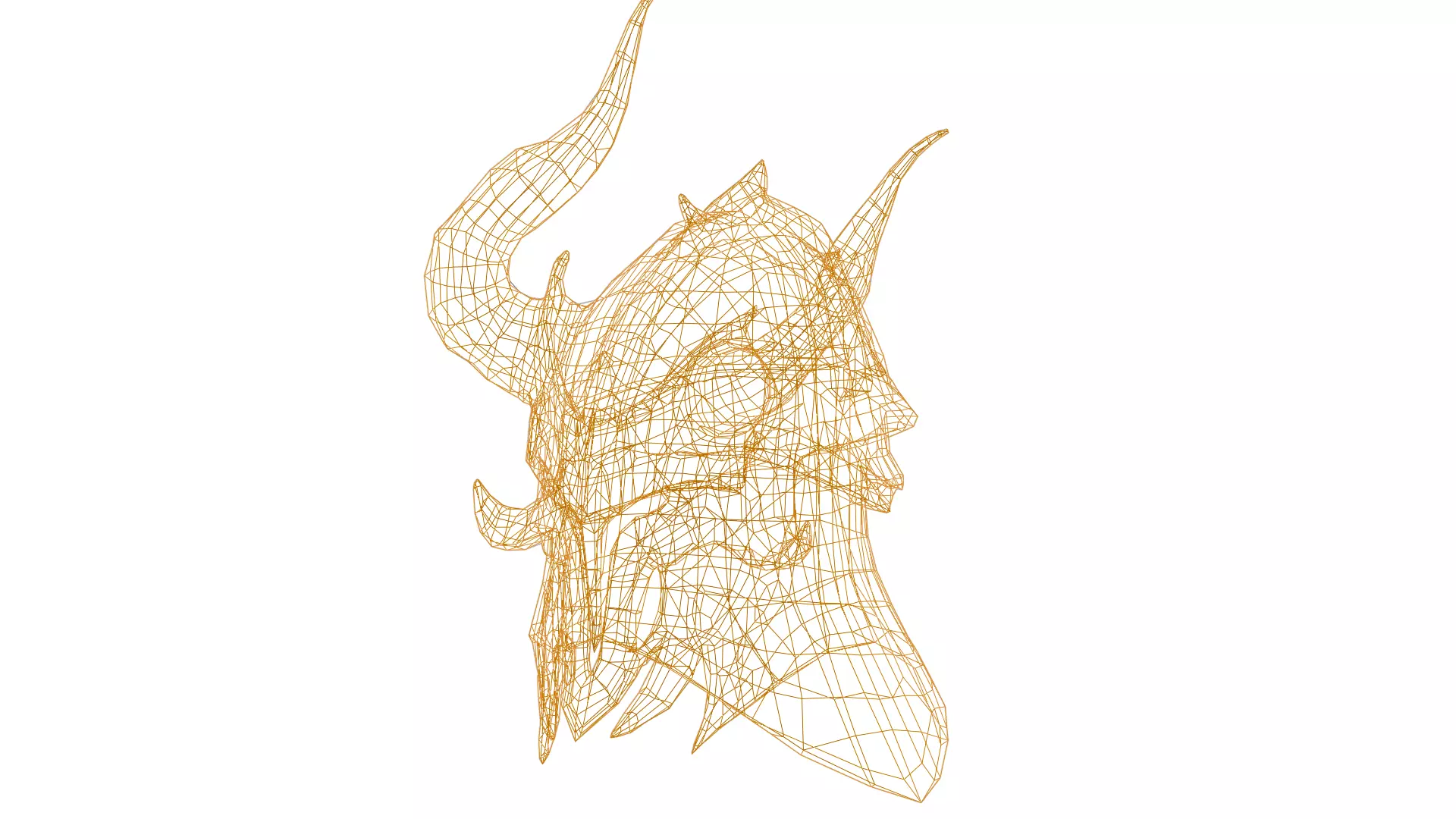 MEDIEVAL Inferno Helmet Low-poly 3D model_18