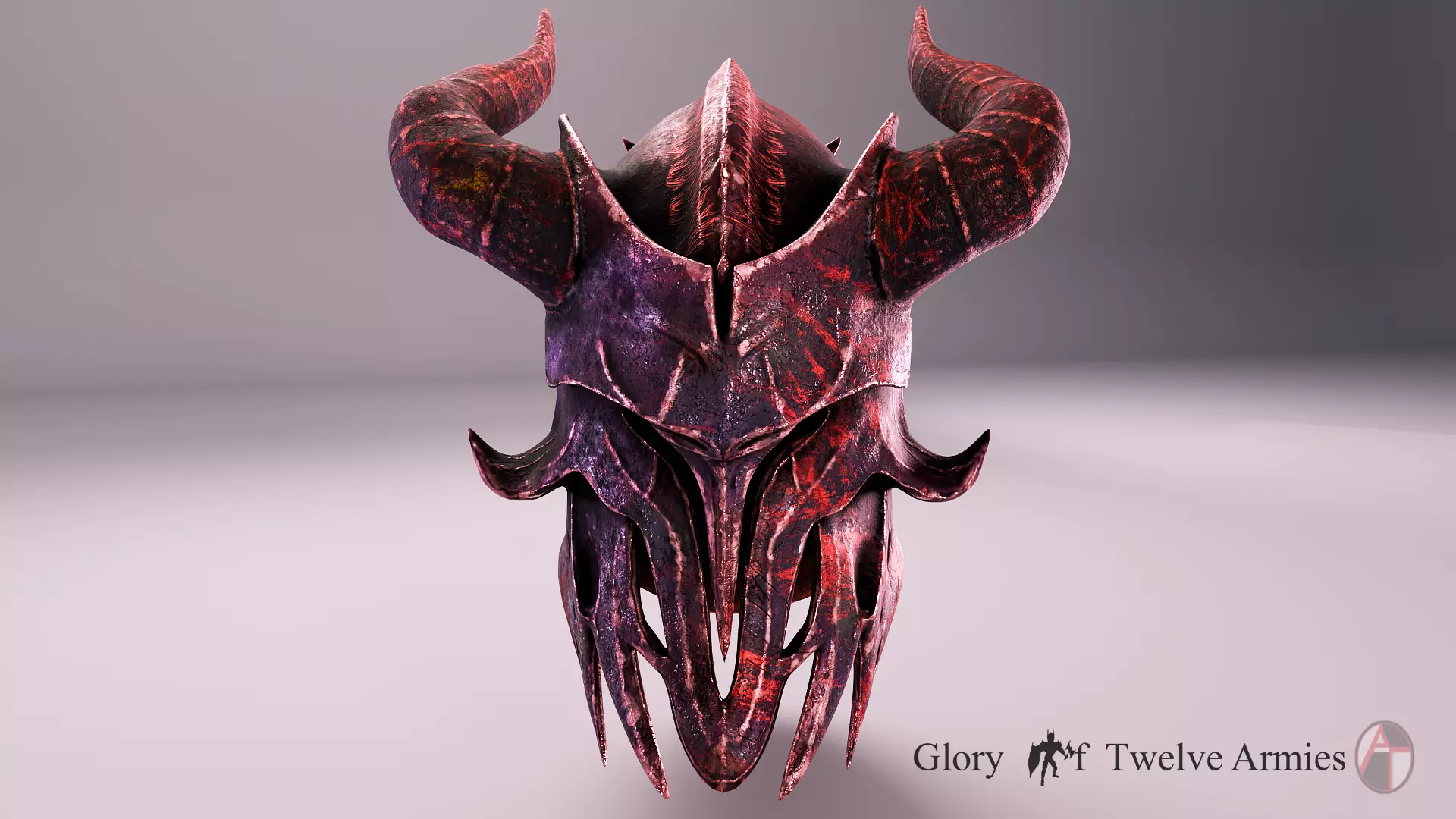 MEDIEVAL Inferno Helmet Low-poly 3D model_2