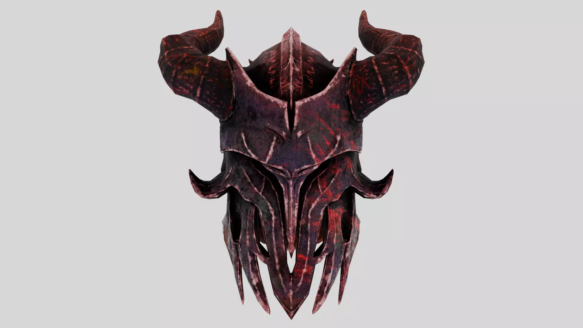 MEDIEVAL Inferno Helmet Low-poly 3D model_9