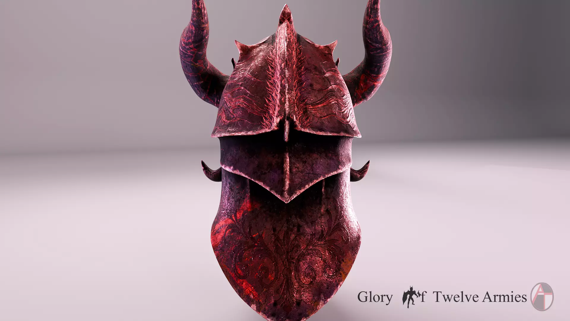MEDIEVAL Inferno Helmet Low-poly 3D model_6