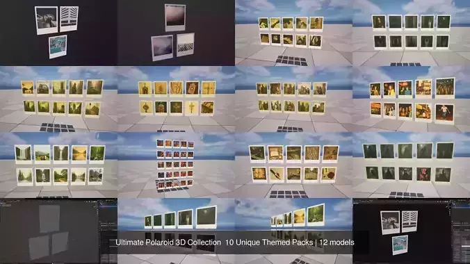 Ultimate Polaroid 3D Collection  10 Unique Themed Packs 
