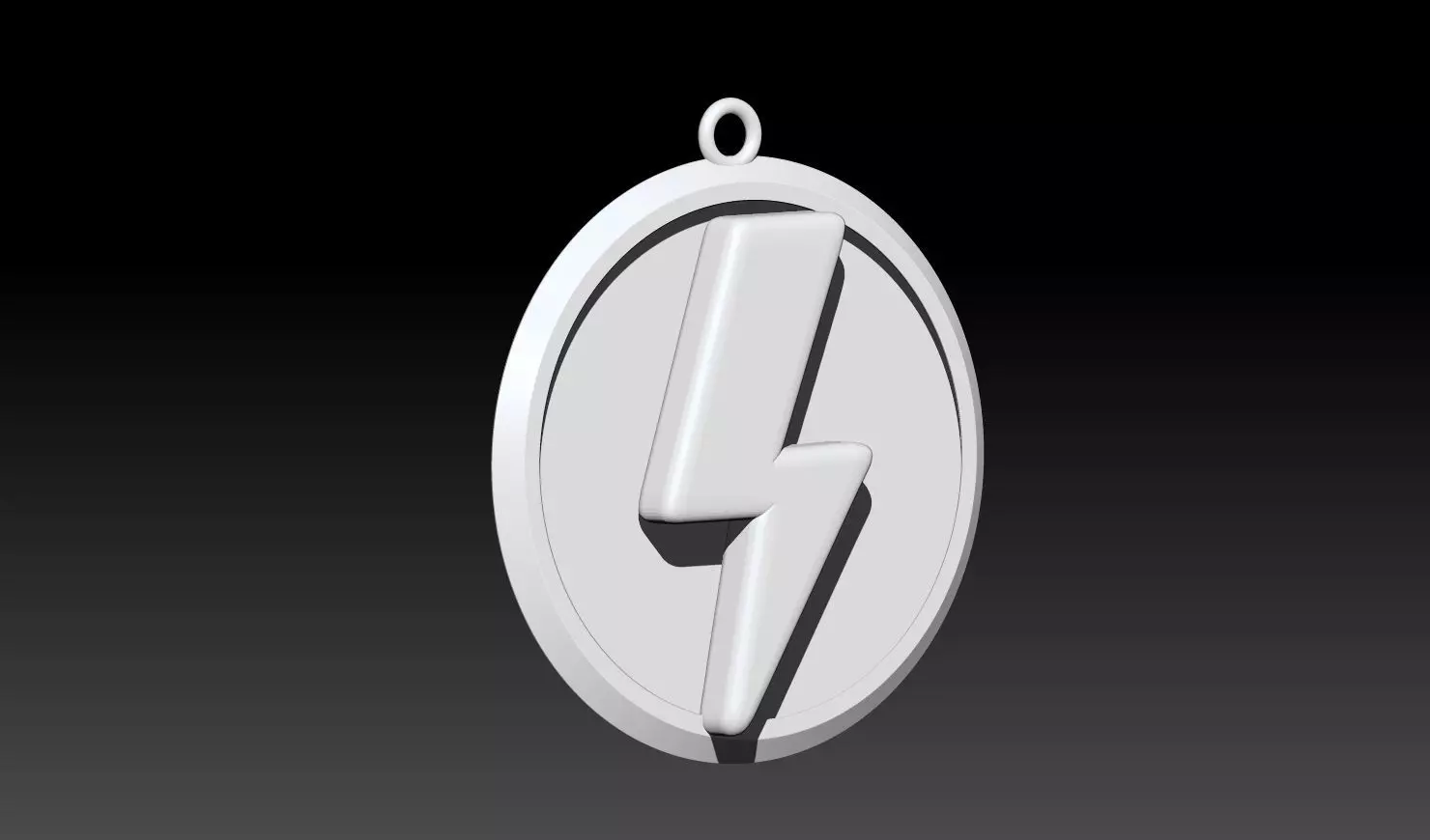Flash Lightning Pendant 3D Model 3D print model_5