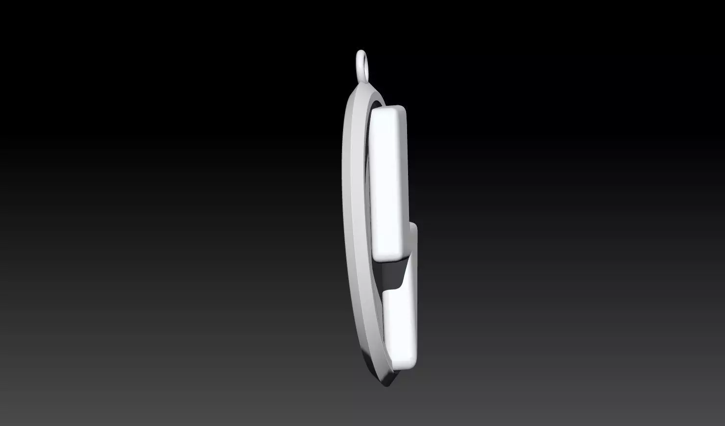 Flash Lightning Pendant 3D Model 3D print model_12