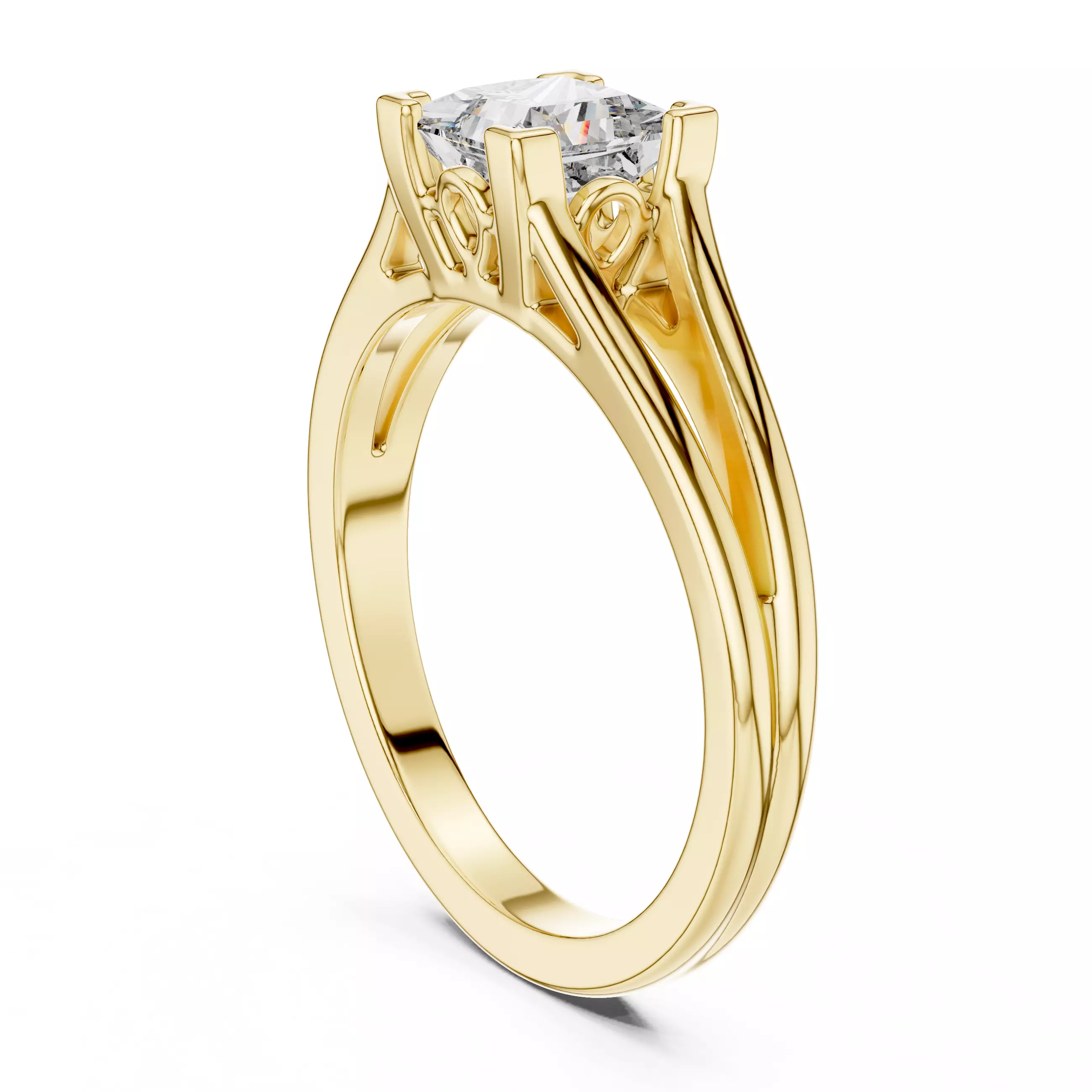 Mono Solitaire Ring 3dm stl renders animation videos details 3D print model_12