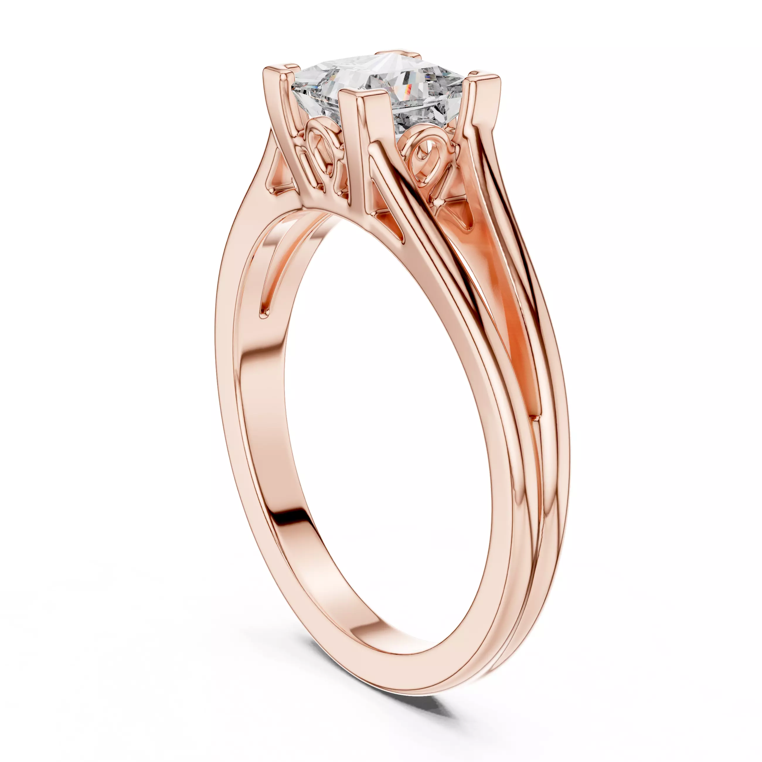 Mono Solitaire Ring 3dm stl renders animation videos details 3D print model_8