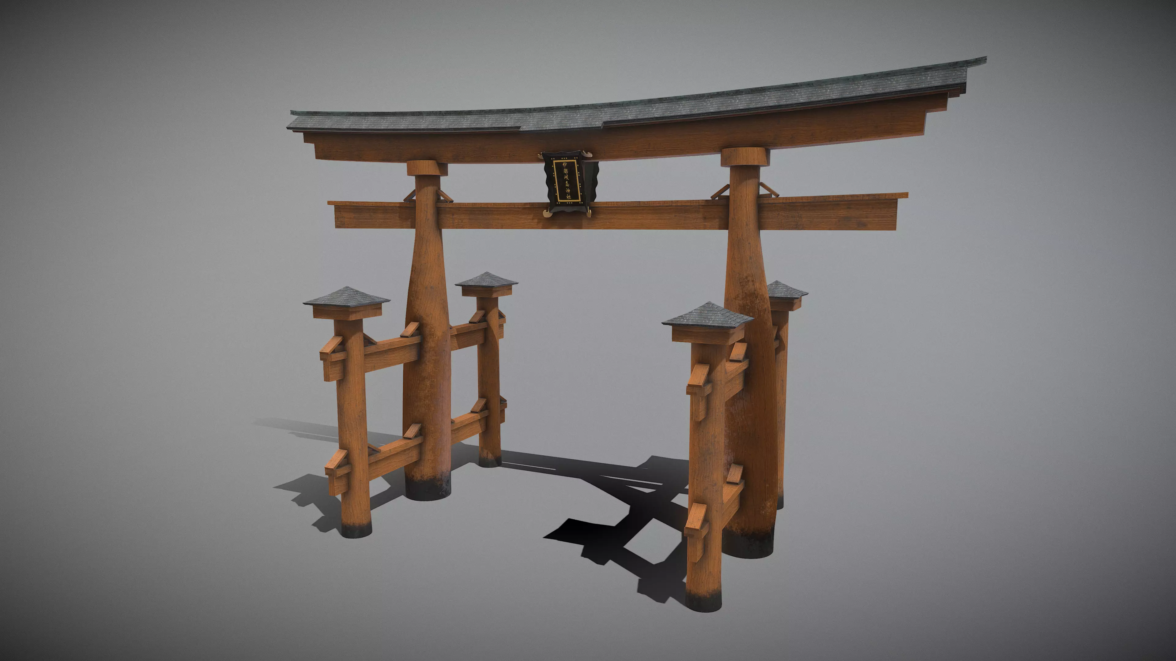 Japanese Famous Buildings 3D Model Pack Low-poly 3D model_7