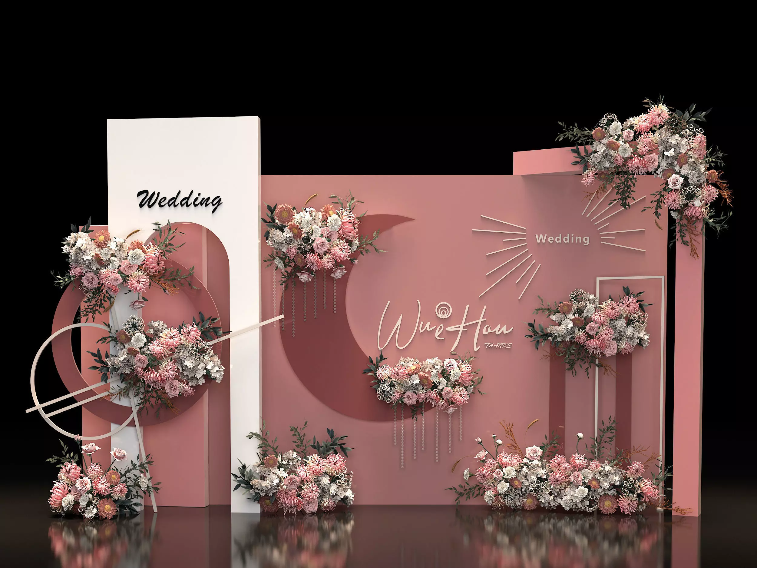 wedding stage 3D model_0