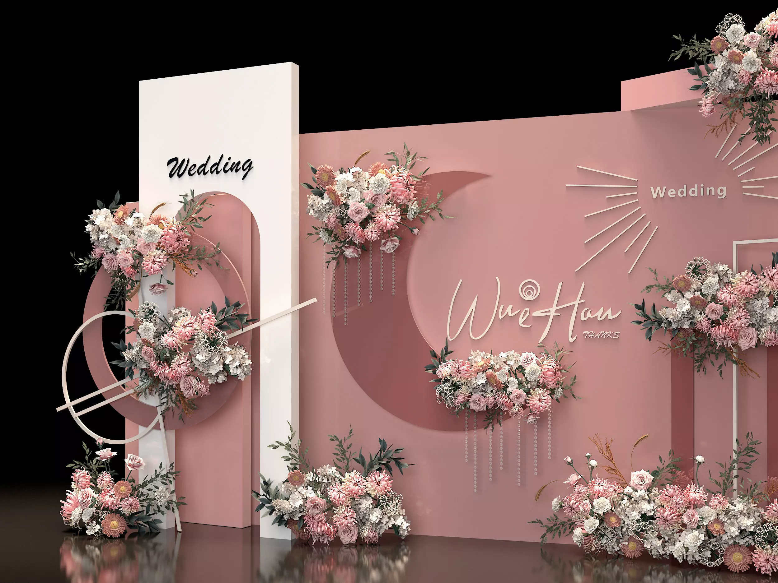 wedding stage 3D model_1