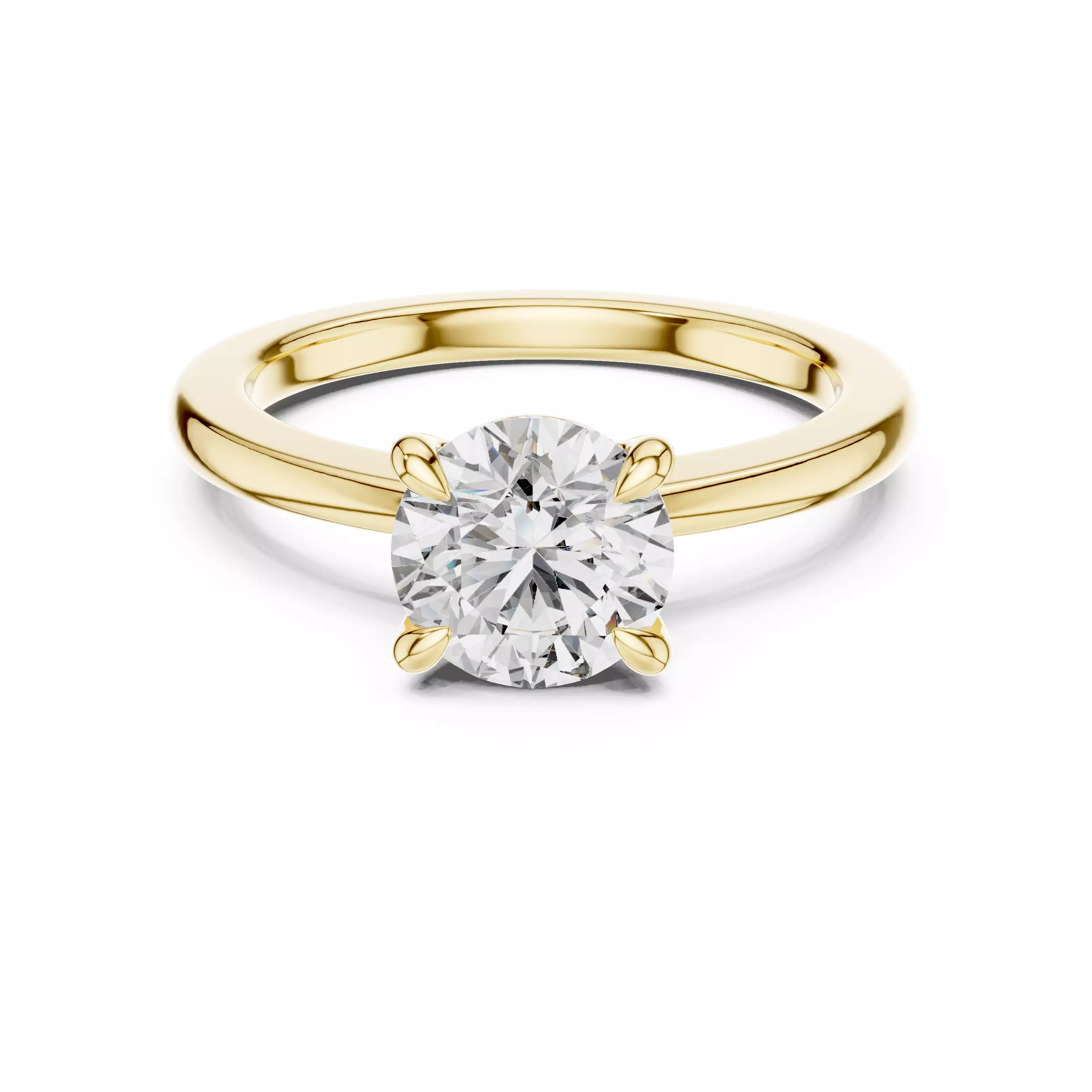 Mono Diamond Solitaire Ring 3dm stl renders animation videos 3D print model_5