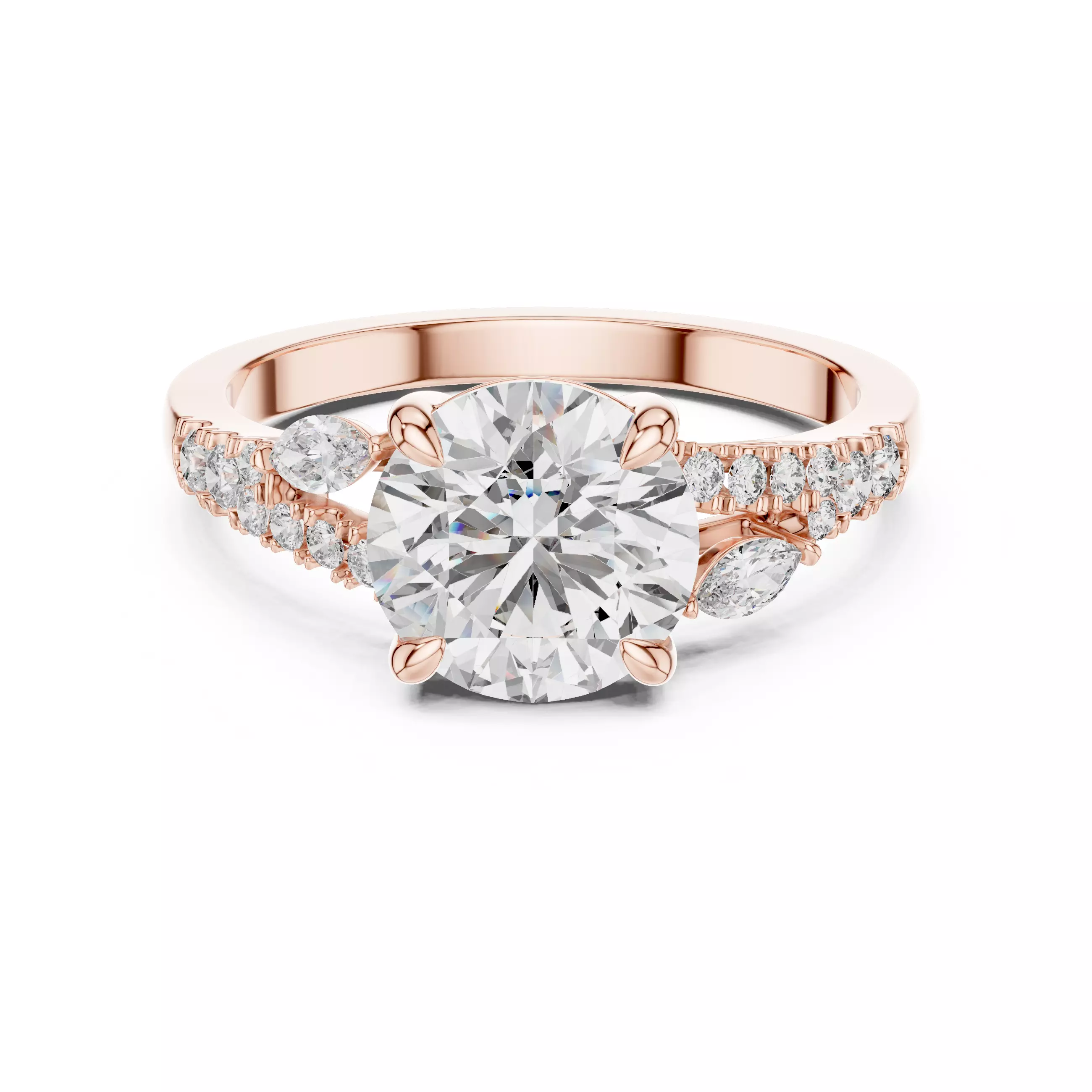 Solitaire Ring 3dm stl renders animation videos details  3D print model_0