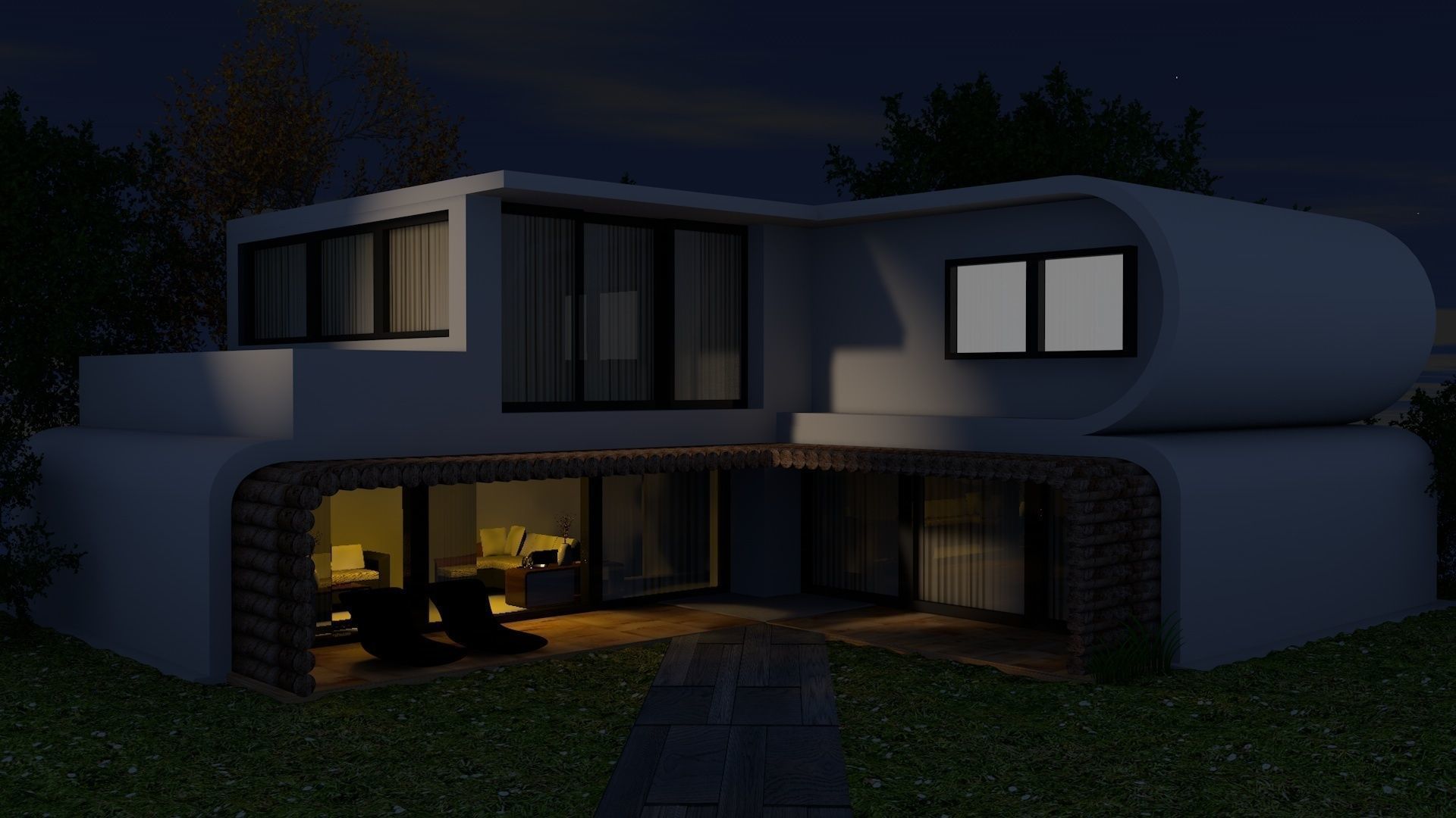 Garden House 3D model_1
