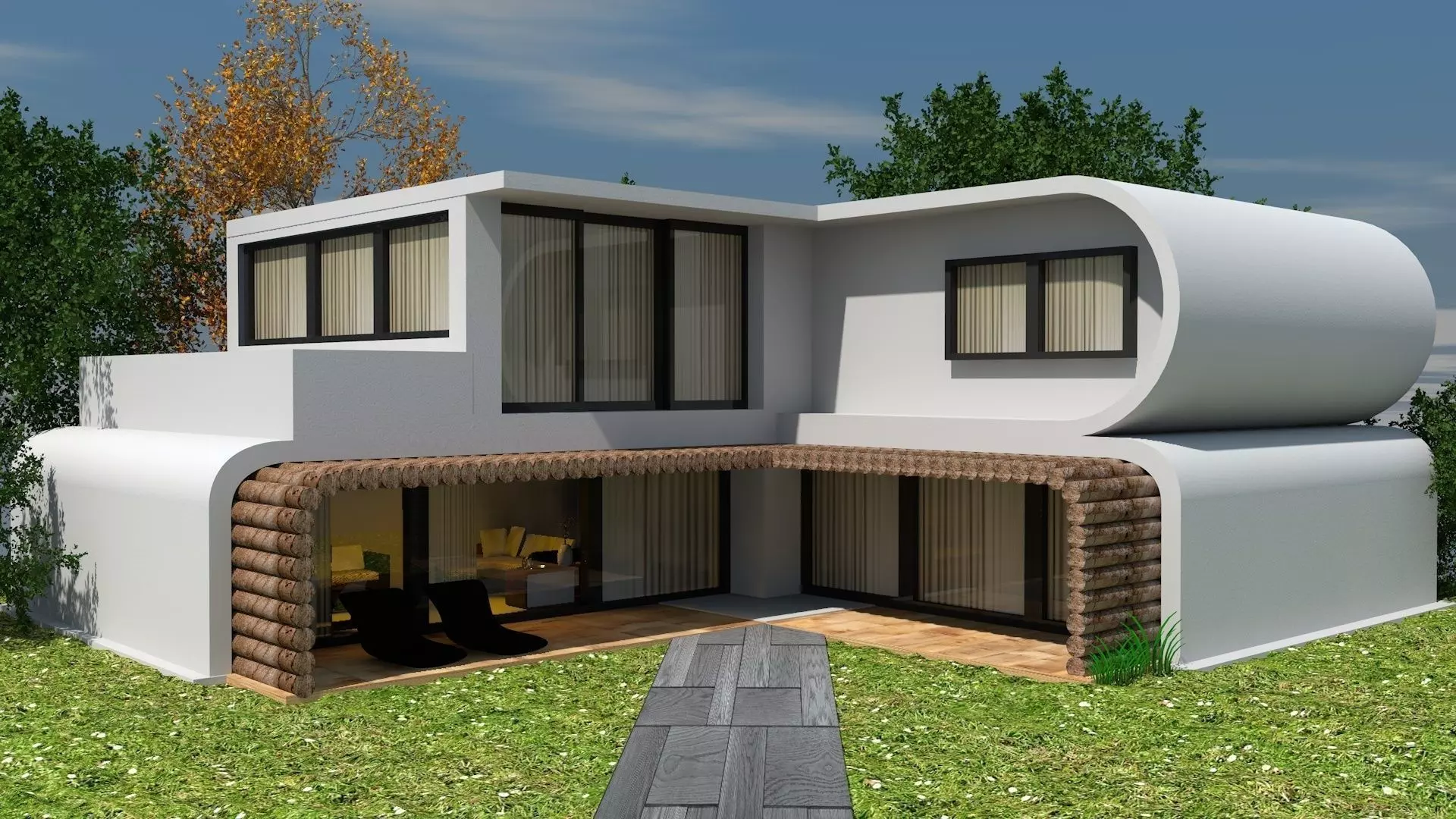 Garden House 3D model_0