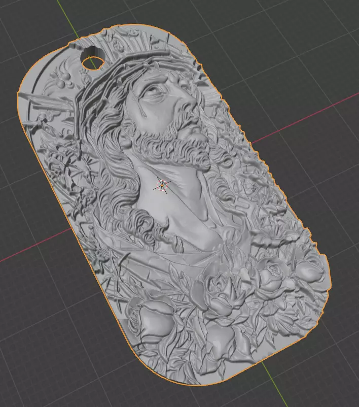 Divine Bloom keychain 3D print model_0