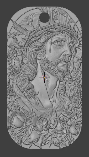 Divine Bloom keychain 3D print model_1