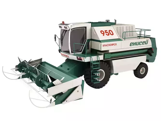  Harvester Low-poly 3D model