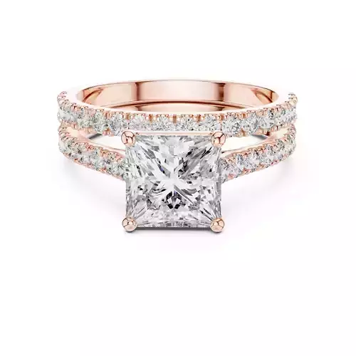 Solitaire Ring with band 3dm stl renders animation videos