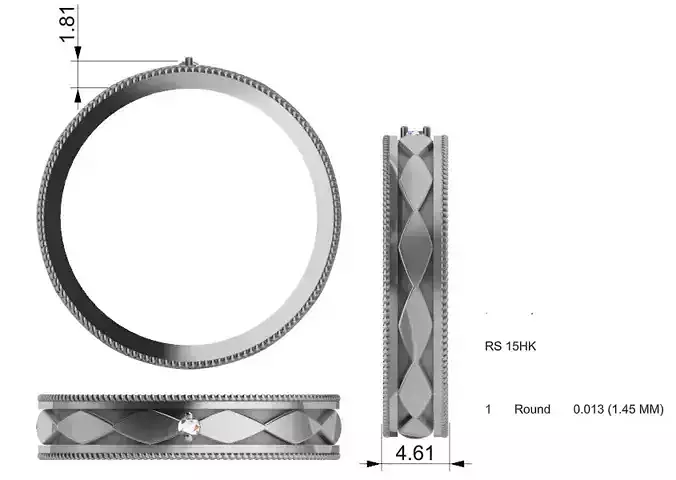 Men Ring 3D print model