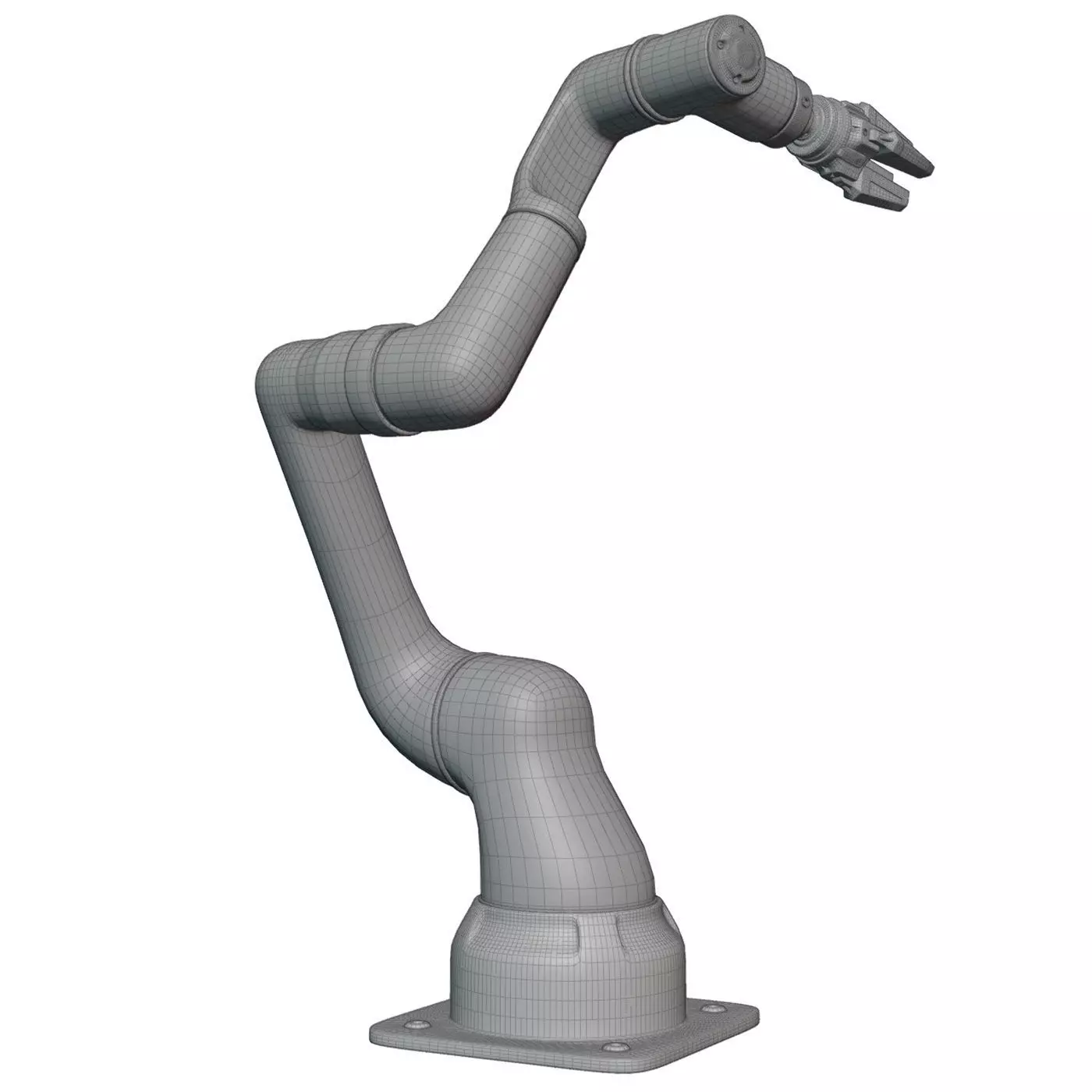 Robotic arm manipulator industrial 3D model_2