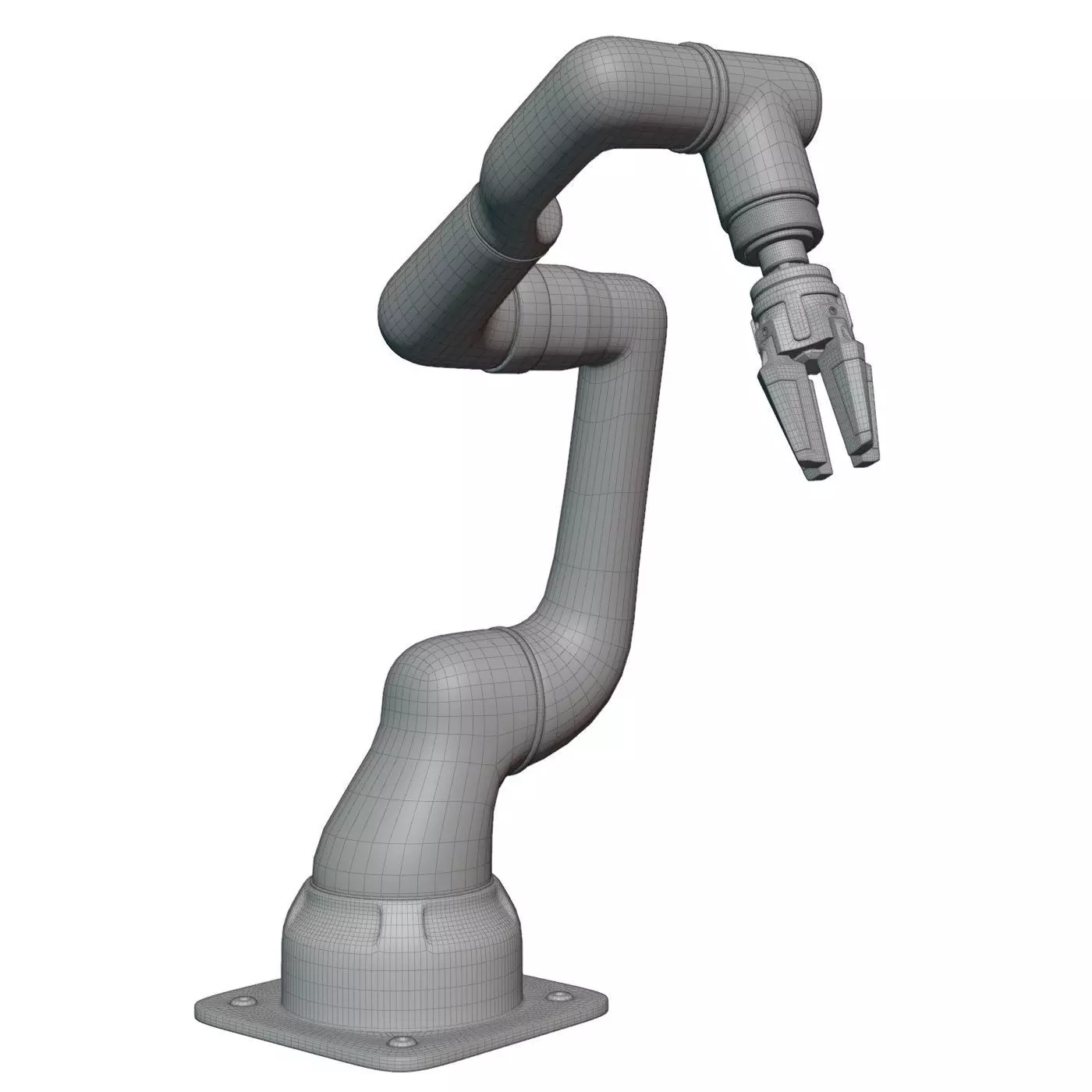 Robotic arm manipulator industrial 3D model_7