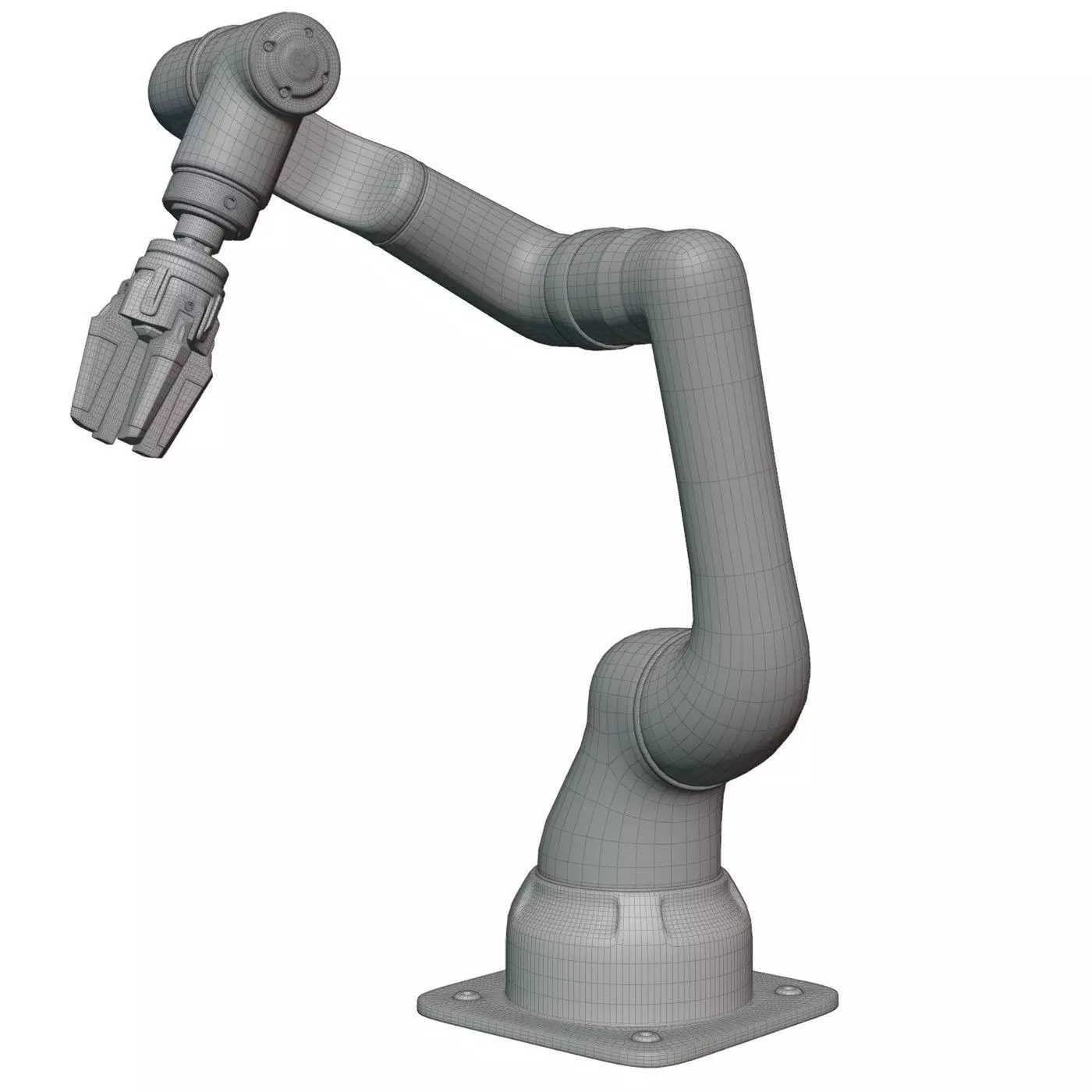 Robotic arm manipulator industrial 3D model_5