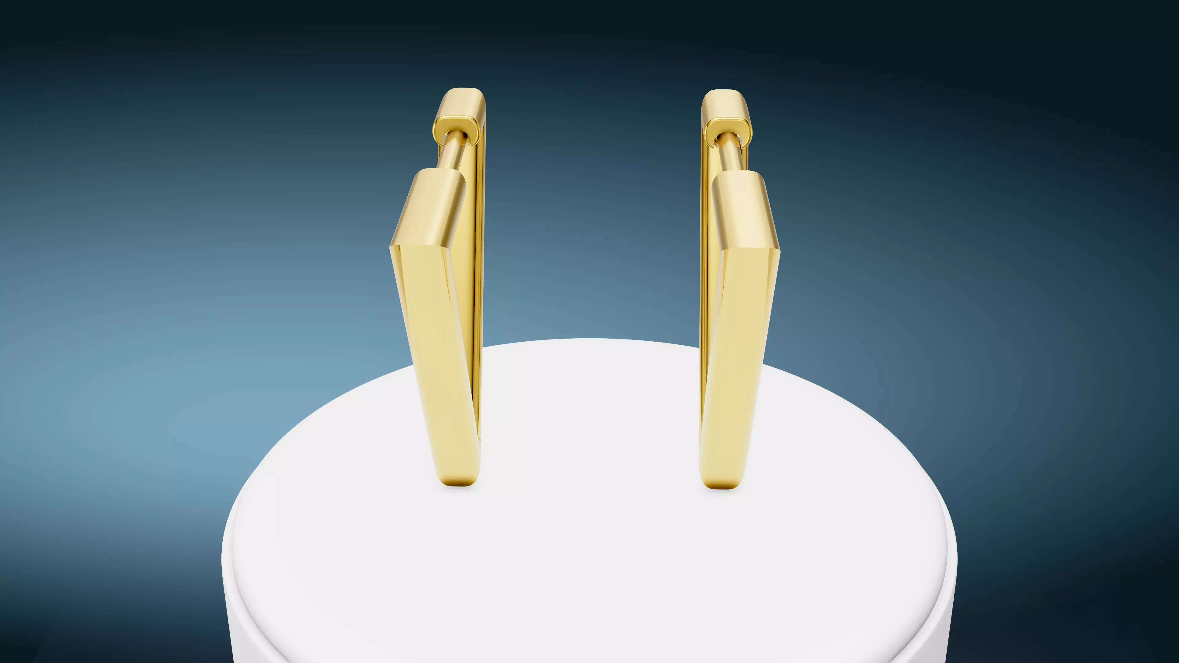 Brinco triangulo 3D print model_6