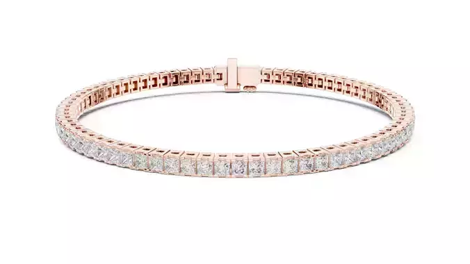 New Design Princess Diamond Bracelet Woman 3DM STL Video