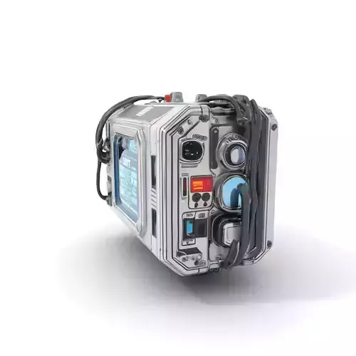 Futuristic Device Model Pack with Digital Display