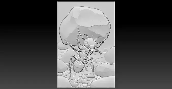 Ant CNC Relief Model 3D print model