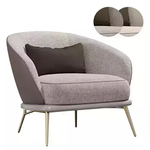 Bluemine Armchair Low-poly 3D model