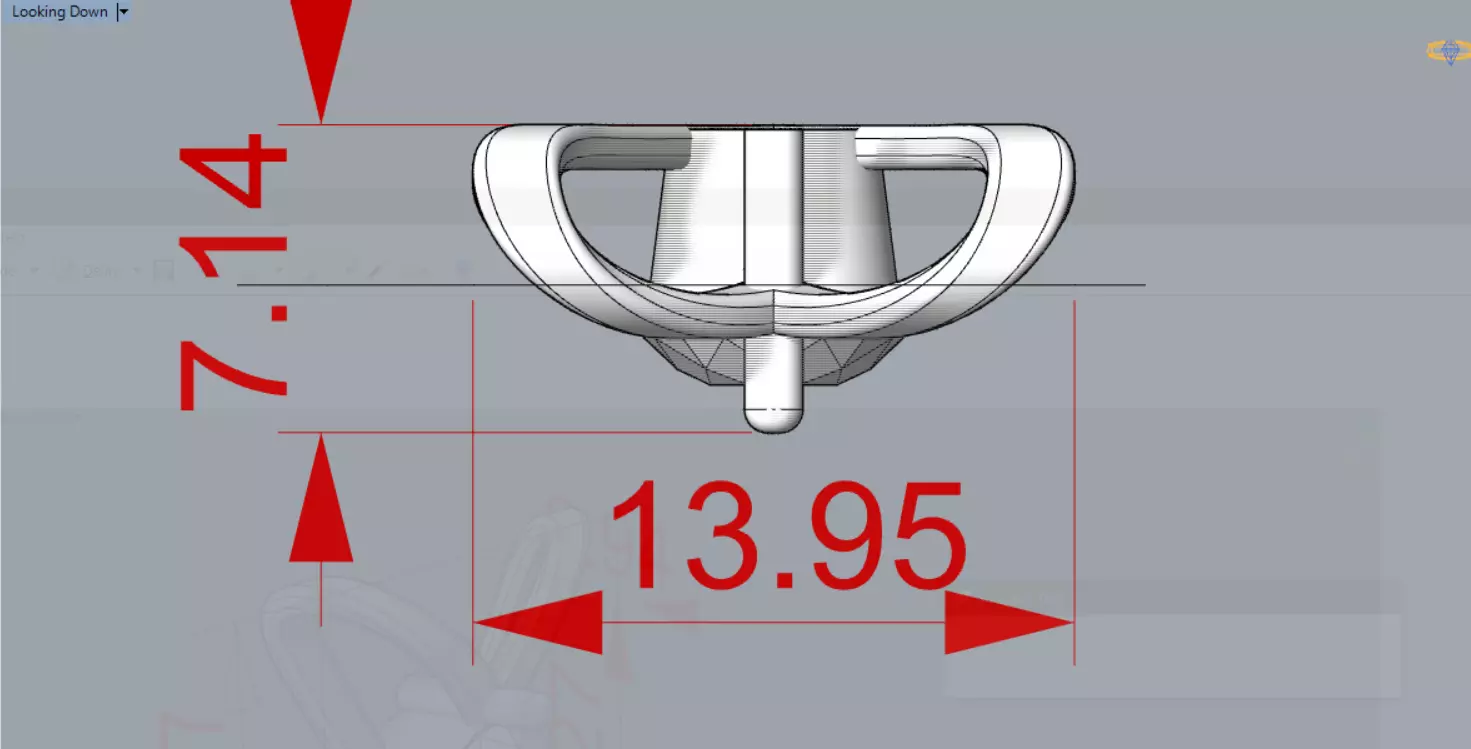 V Shape Yellow Gold and Diamond STL Pendant jp0028 3D print model_23