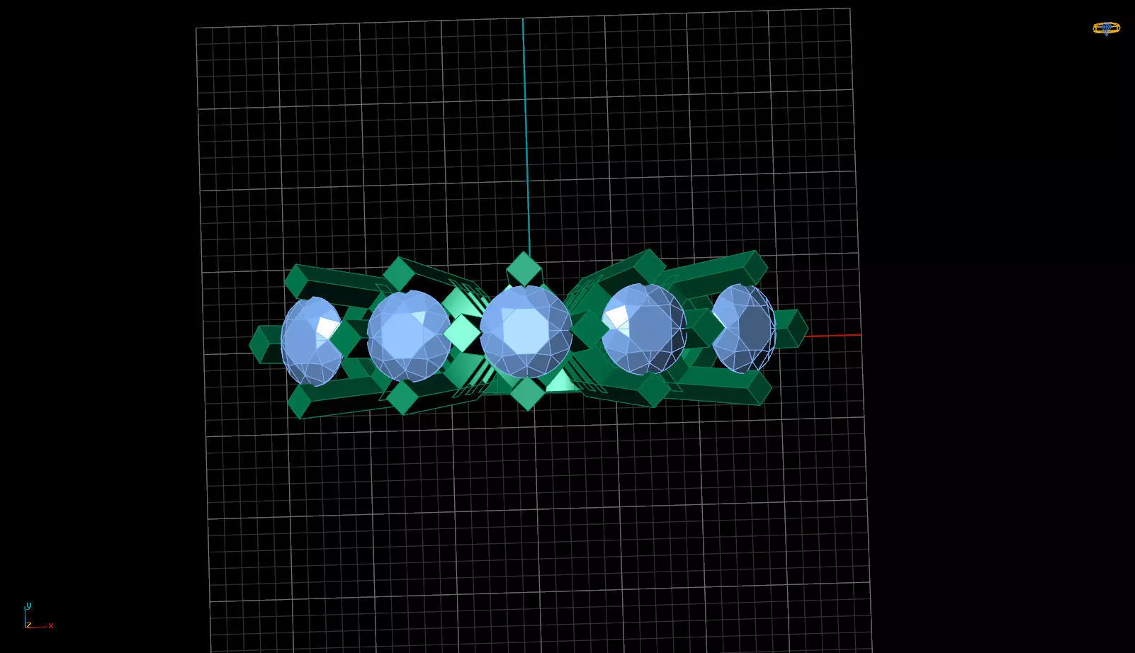 5gems ring 3D print model_2