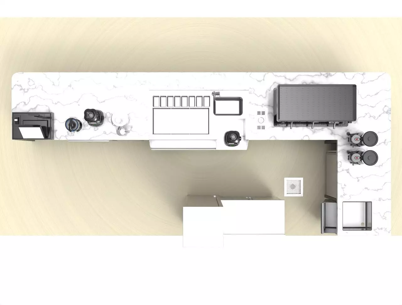 BAR - Station cocktail 3D model_4