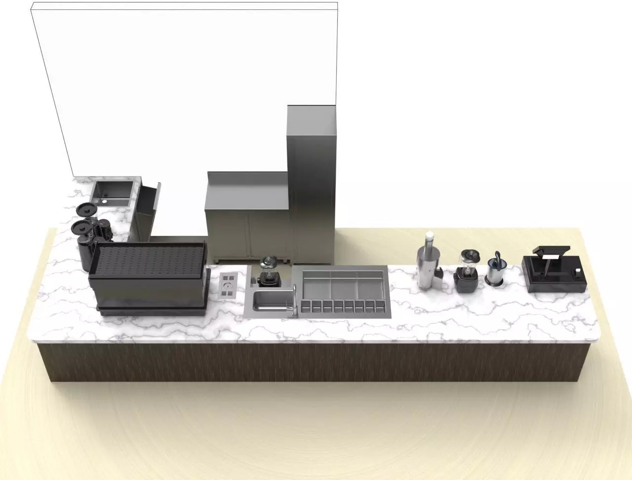 BAR - Station cocktail 3D model_11