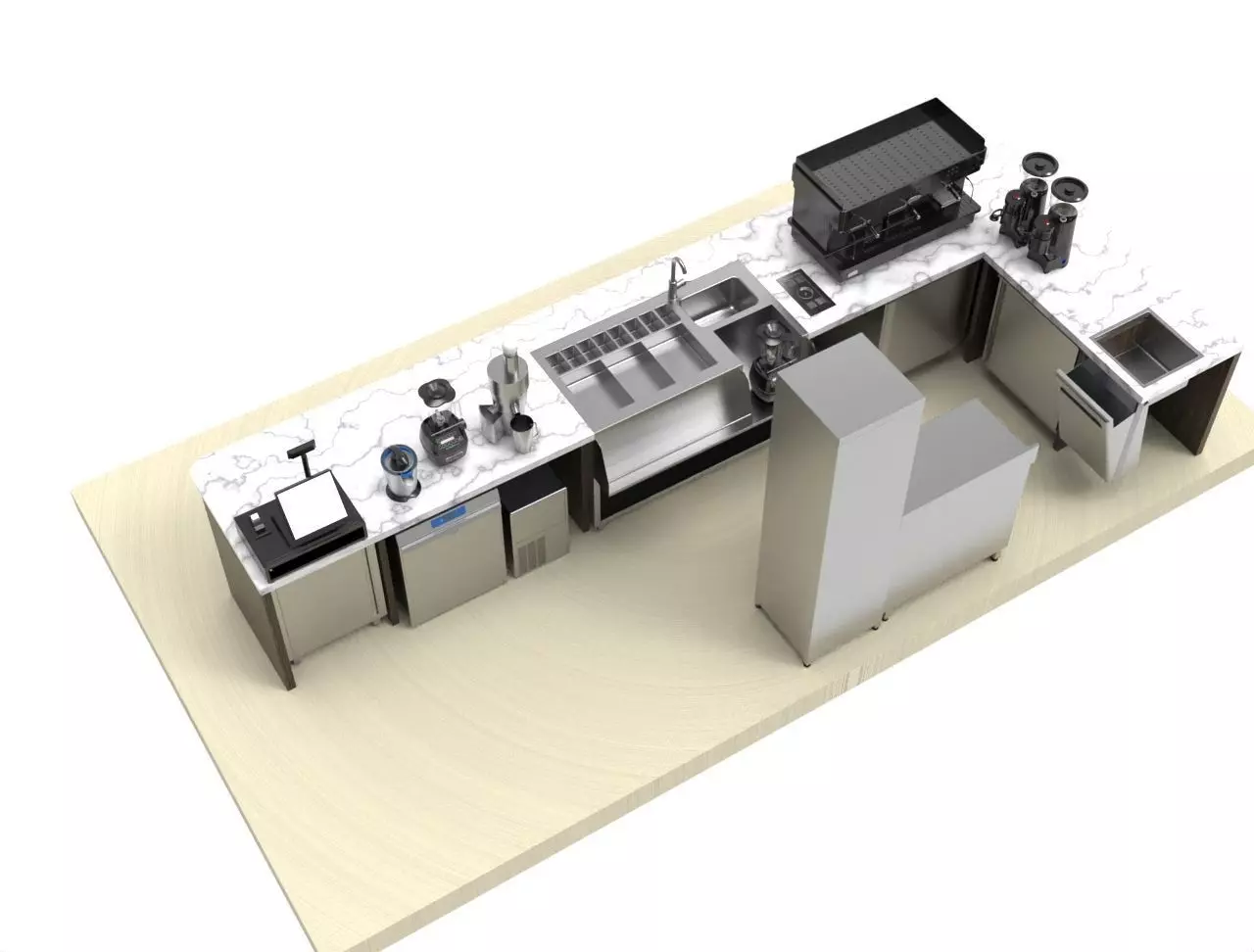 BAR - Station cocktail 3D model_2