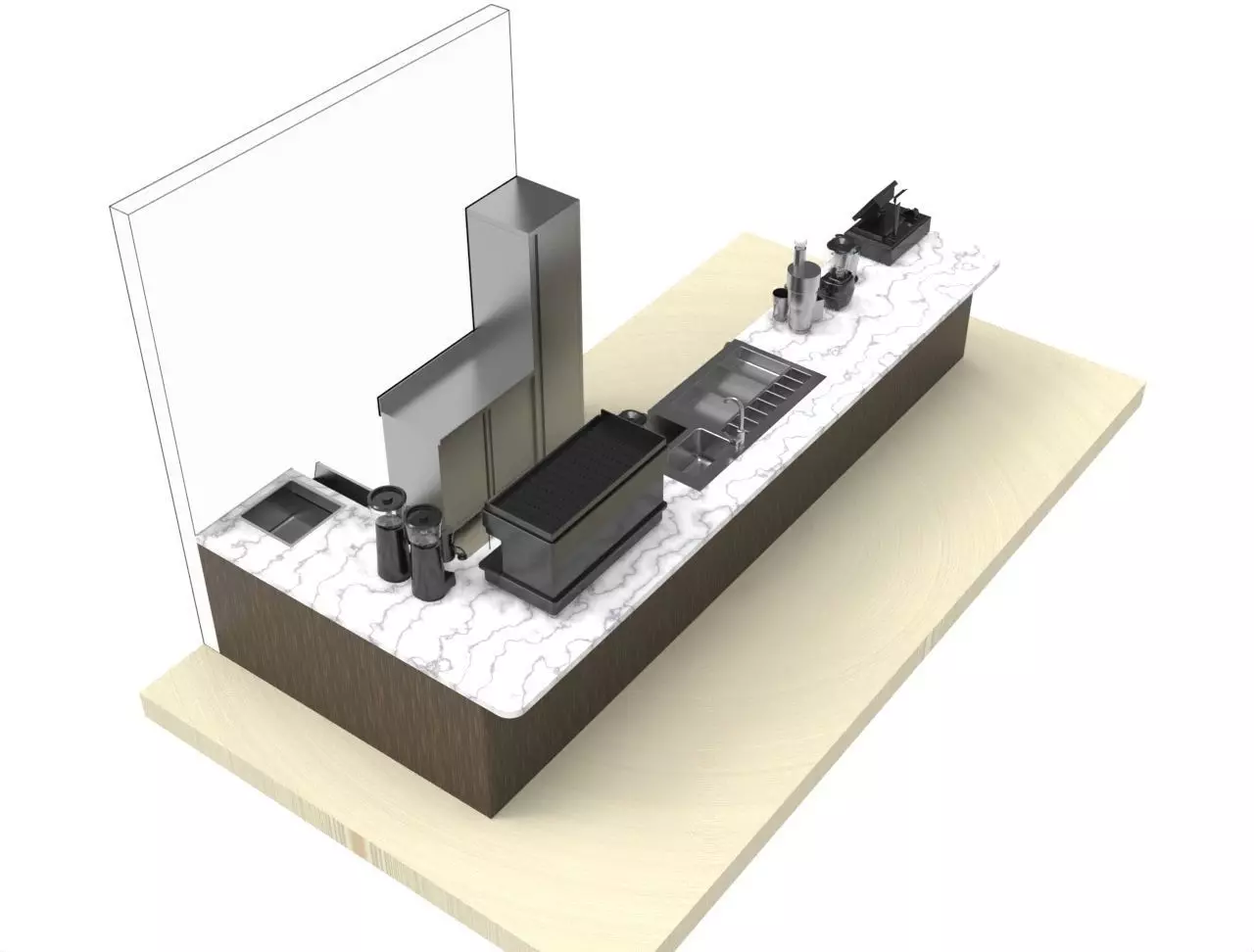 BAR - Station cocktail 3D model_8