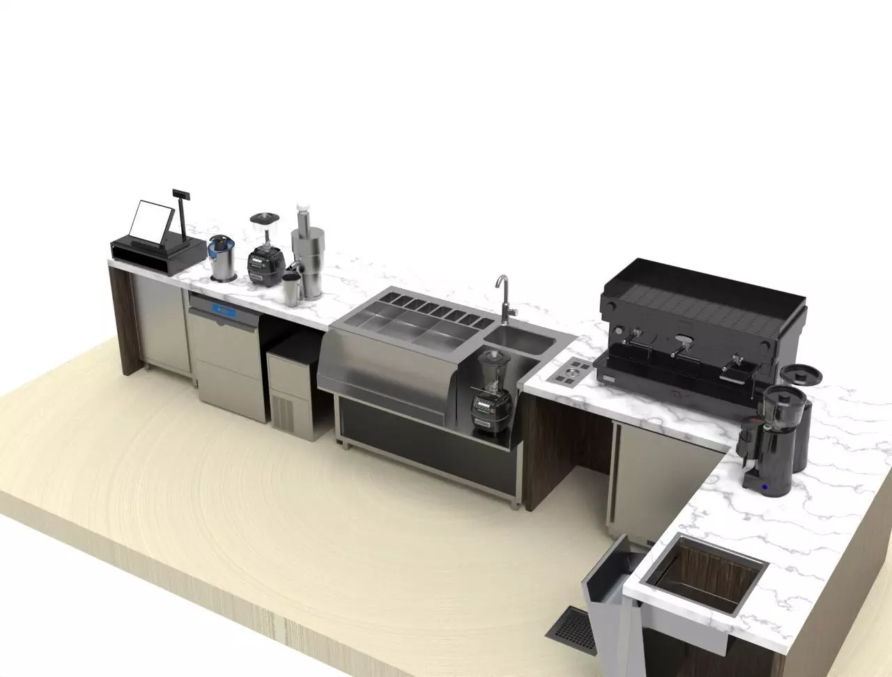 BAR - Station cocktail 3D model_6