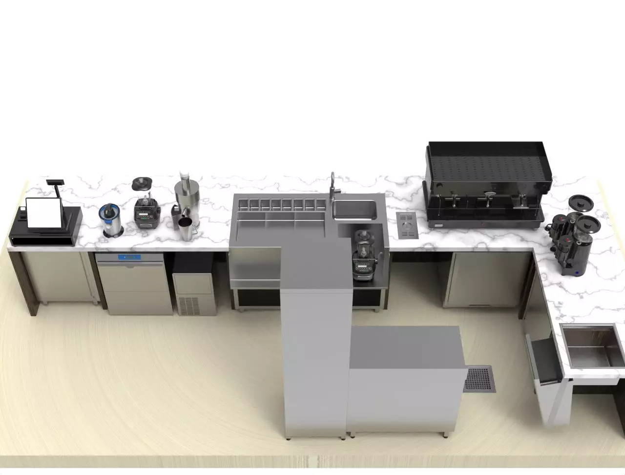 BAR - Station cocktail 3D model_5