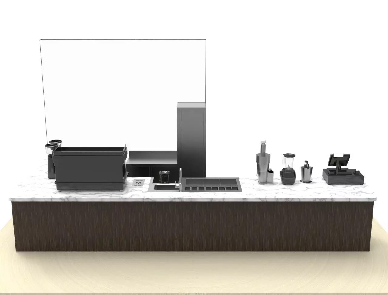 BAR - Station cocktail 3D model_10