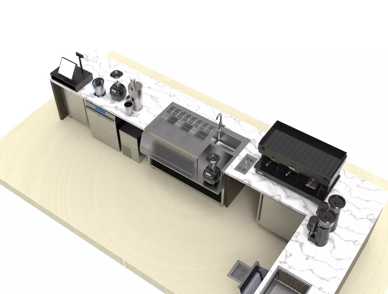 BAR - Station cocktail 3D model_7