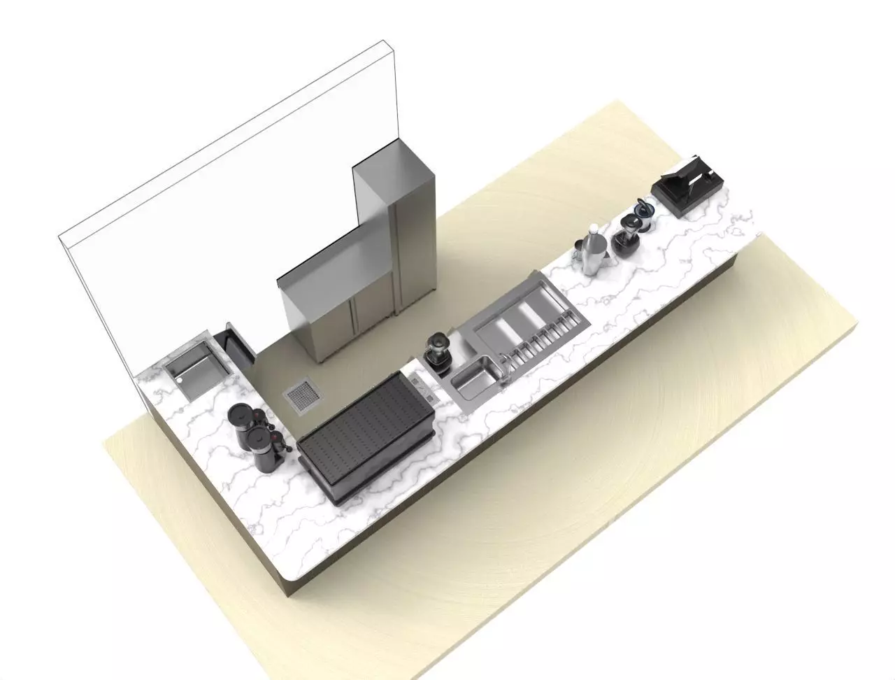 BAR - Station cocktail 3D model_9