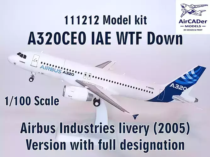 111212 Model kit Airbus A320CEO IAE WTF Down