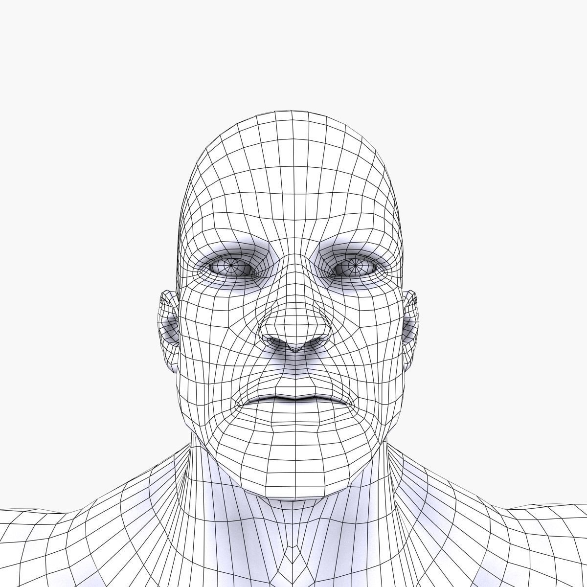 Boxer man in boxing shorts and boxing gloves Low-poly 3D model_8