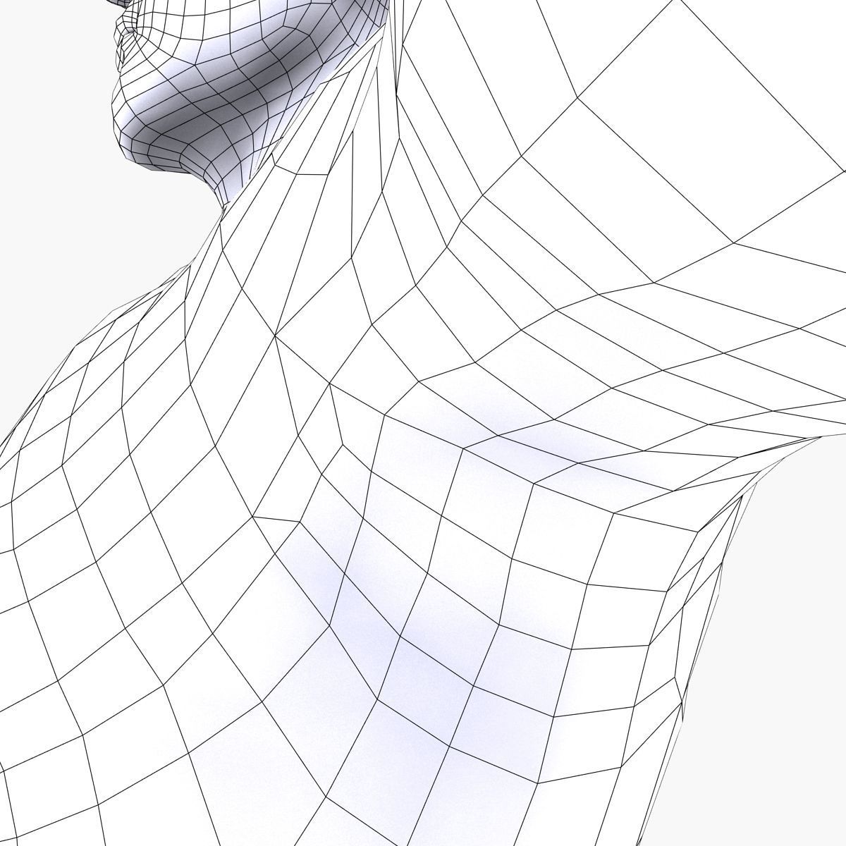 Boxer man in boxing shorts and boxing gloves Low-poly 3D model_10