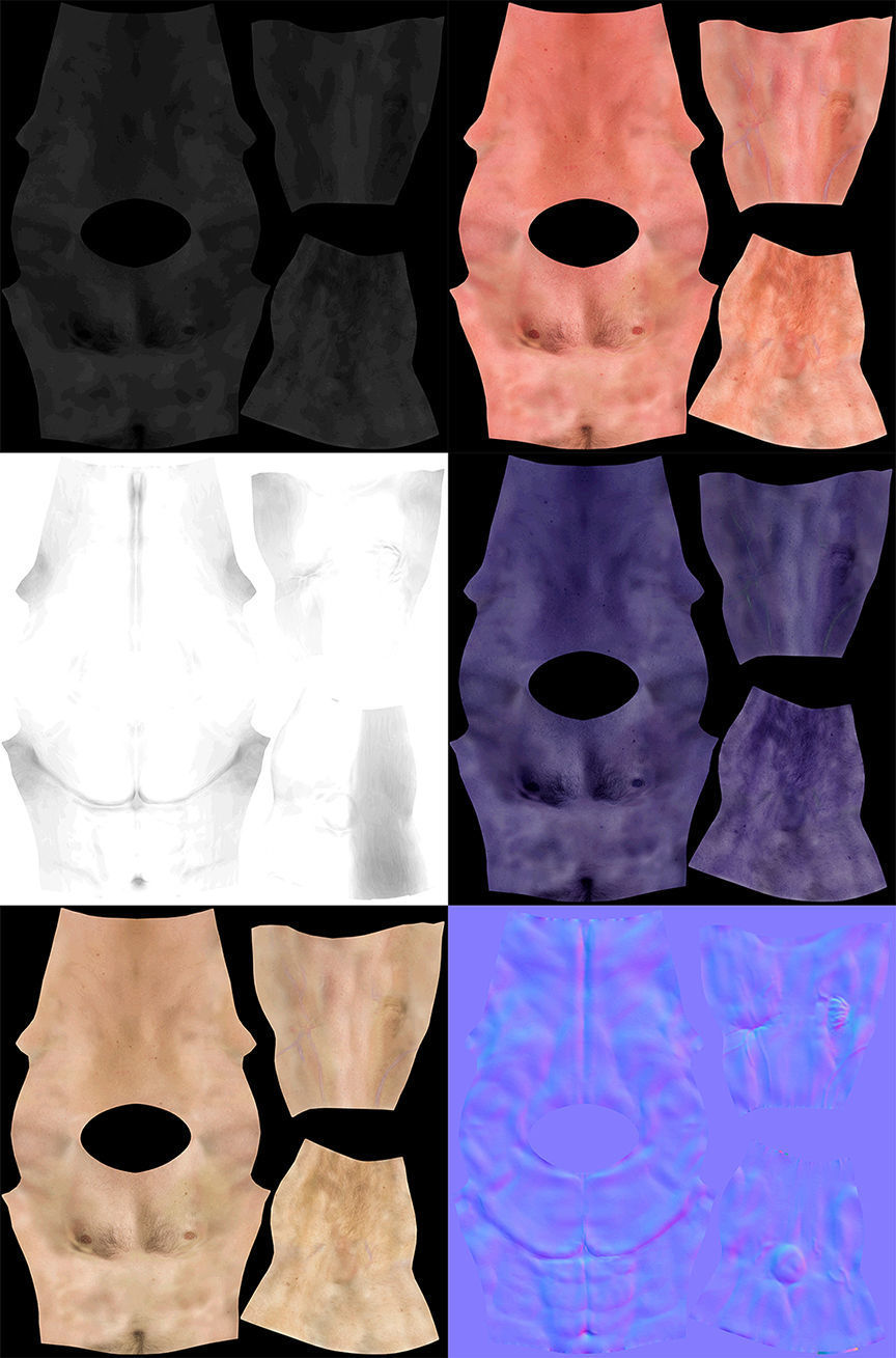 Boxer man in boxing shorts and boxing gloves Low-poly 3D model_19