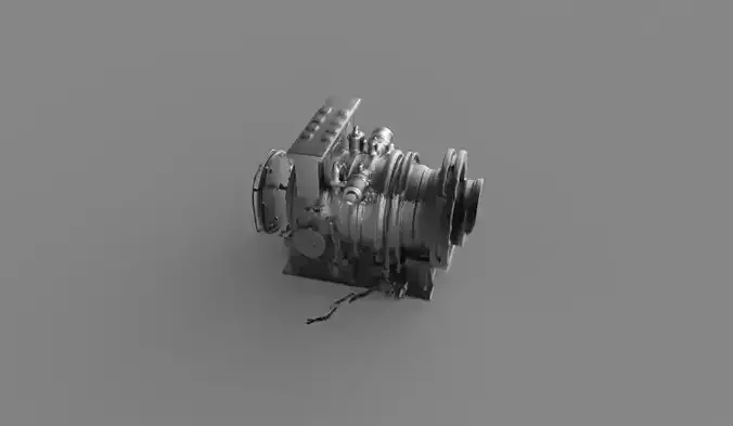 Jet Engine Turbine 3D Model 3D print model