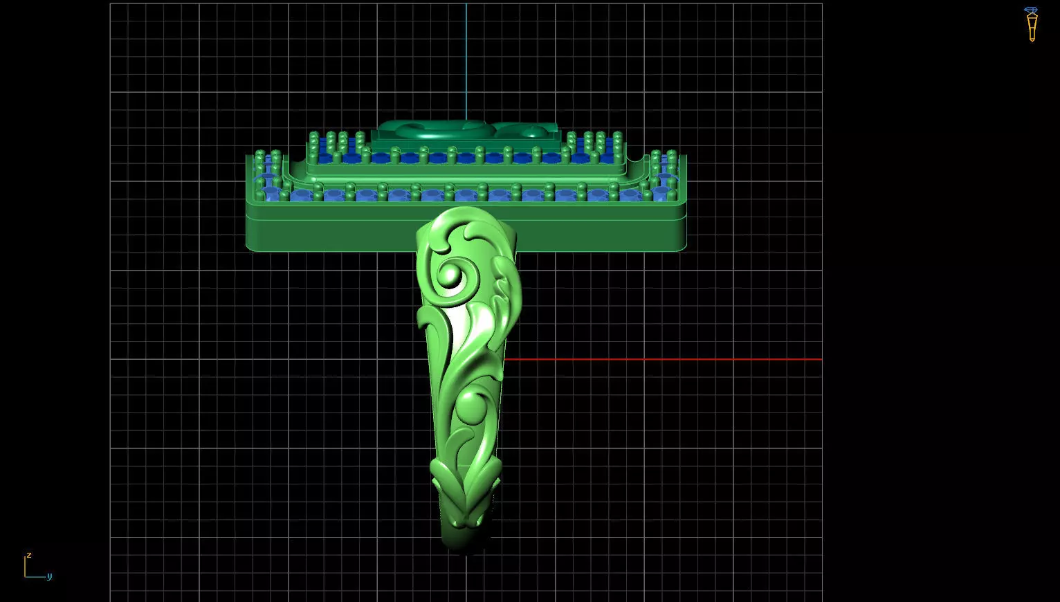 Om ring 3D print model_8