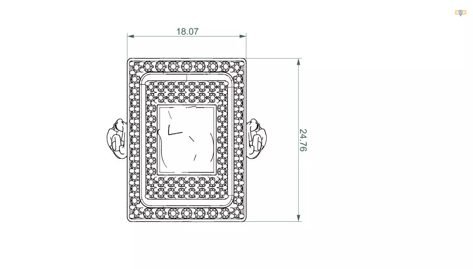 Om ring 3D print model_15