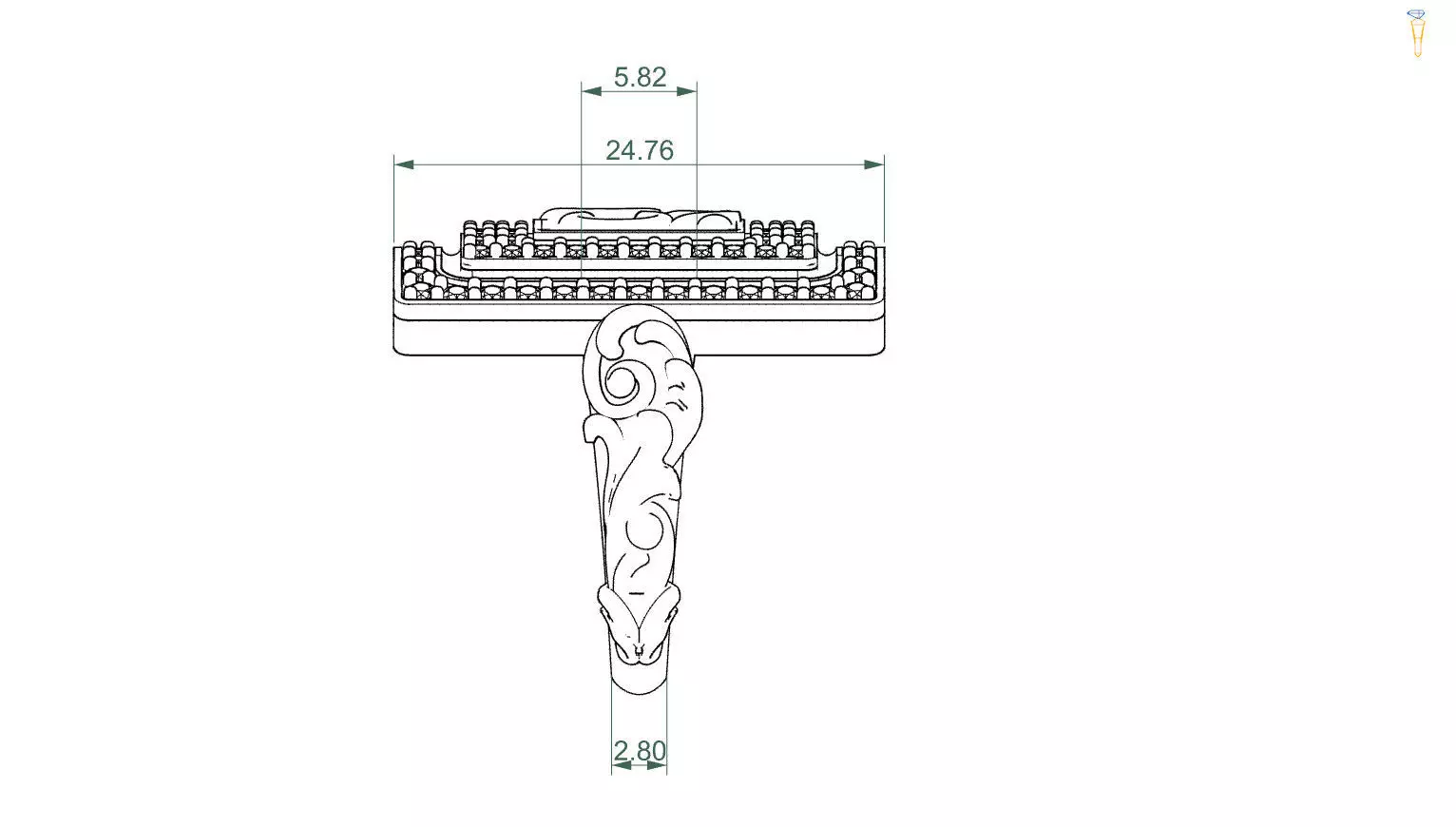 Om ring 3D print model_14