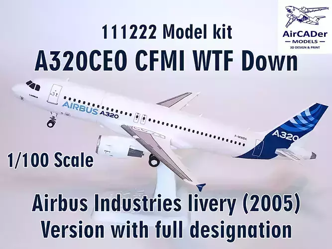 111222 Model kit Airbus A320CEO CFMI WTF Down