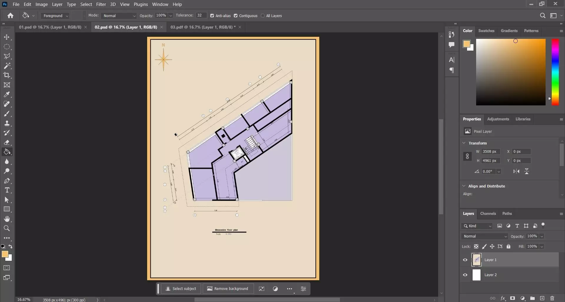 Modern Mixed Use Building Architectural Plans  3D model_10